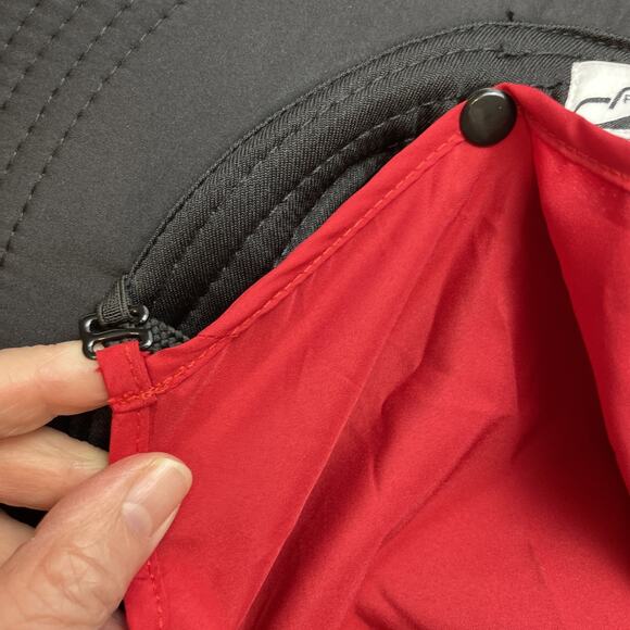 The Fairway Sunhat Shape Flexer Hat Sz S/M Red Vented Neck Flap Wind Resist UPF - Picture 4 of 9